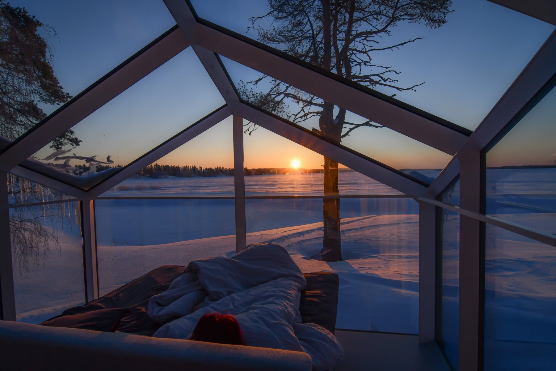 Sunrise at the igloo