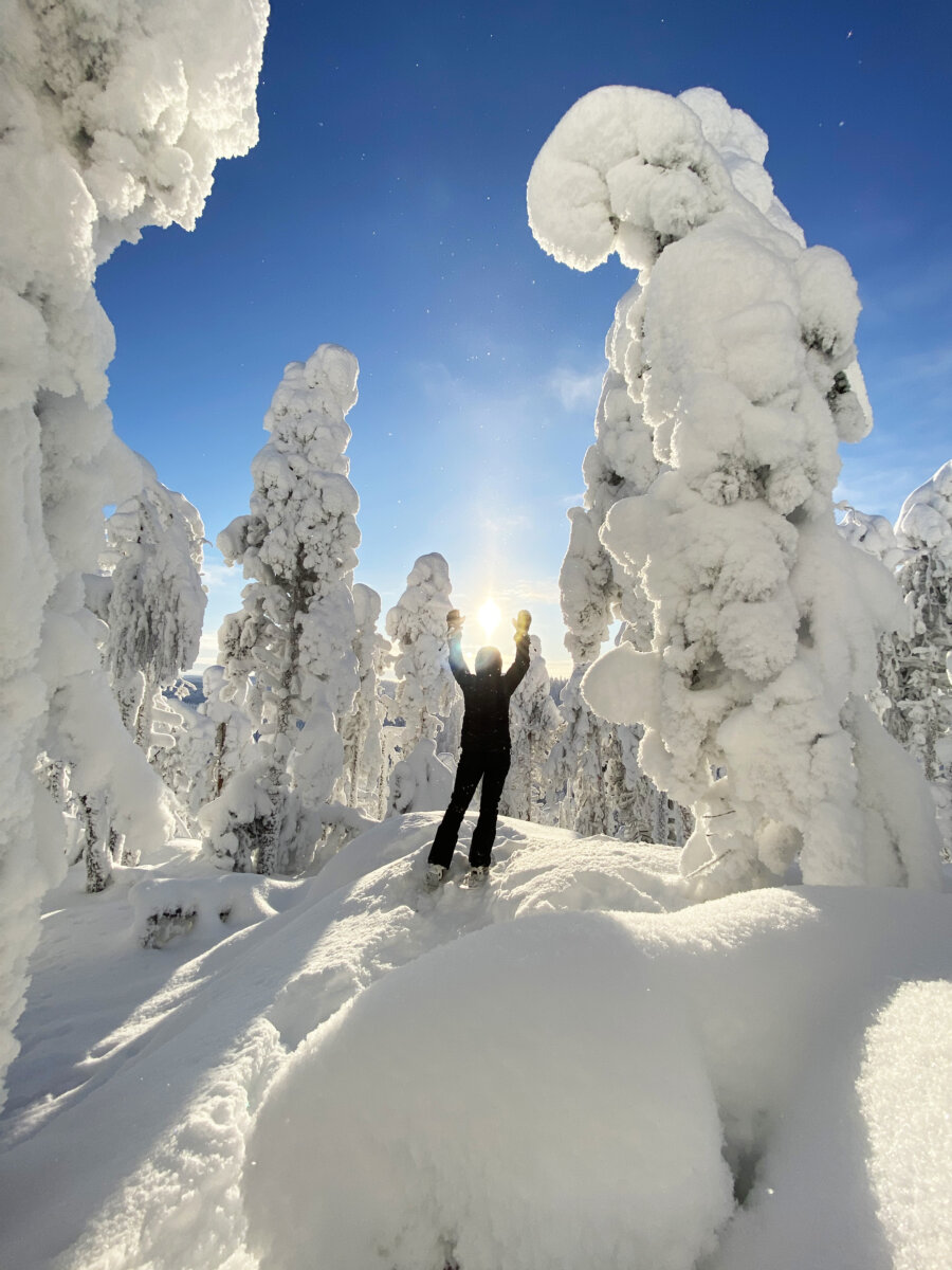 Snowshoeing in Vuokatti