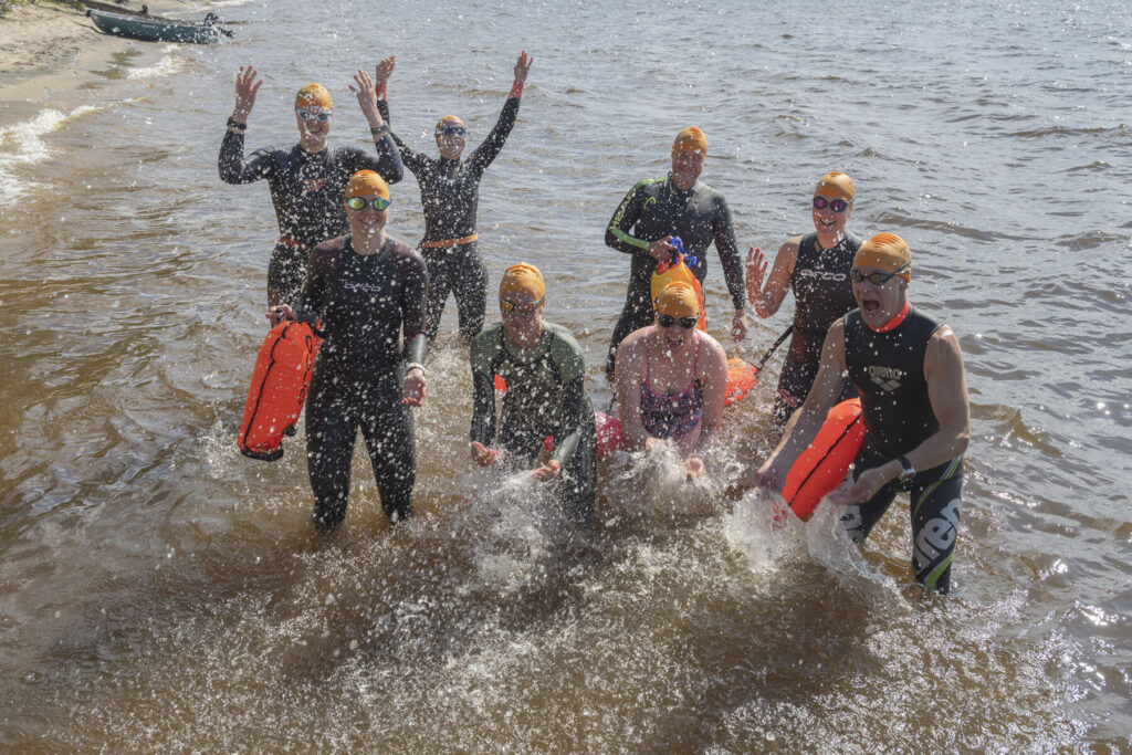 Ärjä Arctic Swim Event in Arctic Lakeland Finland